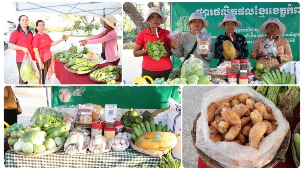 ផលិតផលខ្មែរ ​ដាំដុះដោយកូនខ្មែរ កែច្នៃដោយកូនខែ្មរ ផលិតដោយកូនខ្មែរ បាននិងកំពុងដាក់លក់ ក្នុងស្តង់ផ្សារកសិផលខេត្តកំពង់ធំ